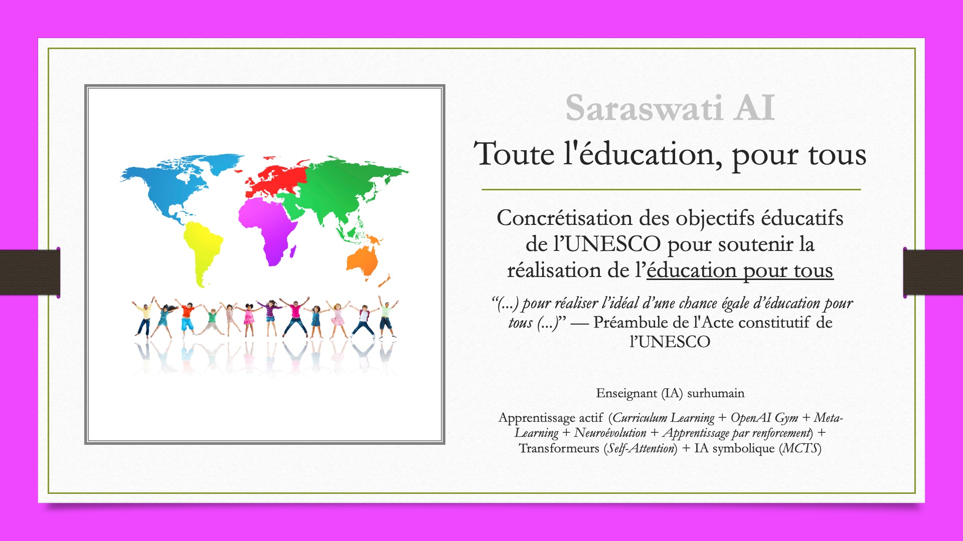 Saraswati AI : Toute l'éducation, pour tous | Concrétisation des objectifs éducatifs de l’UNESCO pour soutenir la réalisation de l’Éducation pour tous